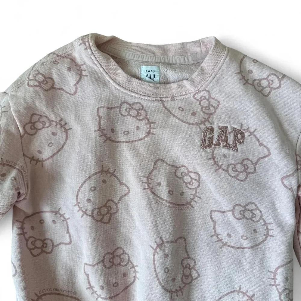 Baby GAP x Hello Kitty Pink Fleece Sweatshirt Size 3 Years
